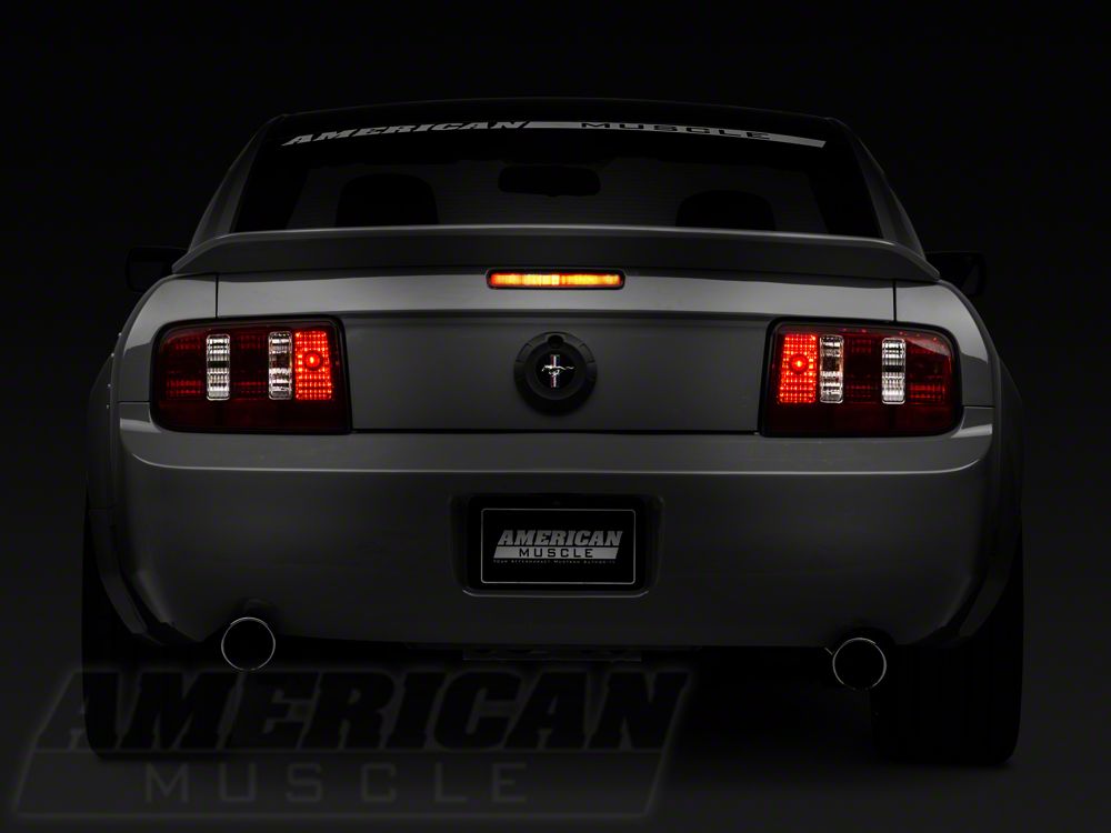 Raxiom Coyote Tail Lights and Sequential Tail Light Kit; Smoked (05-09 Mustang)