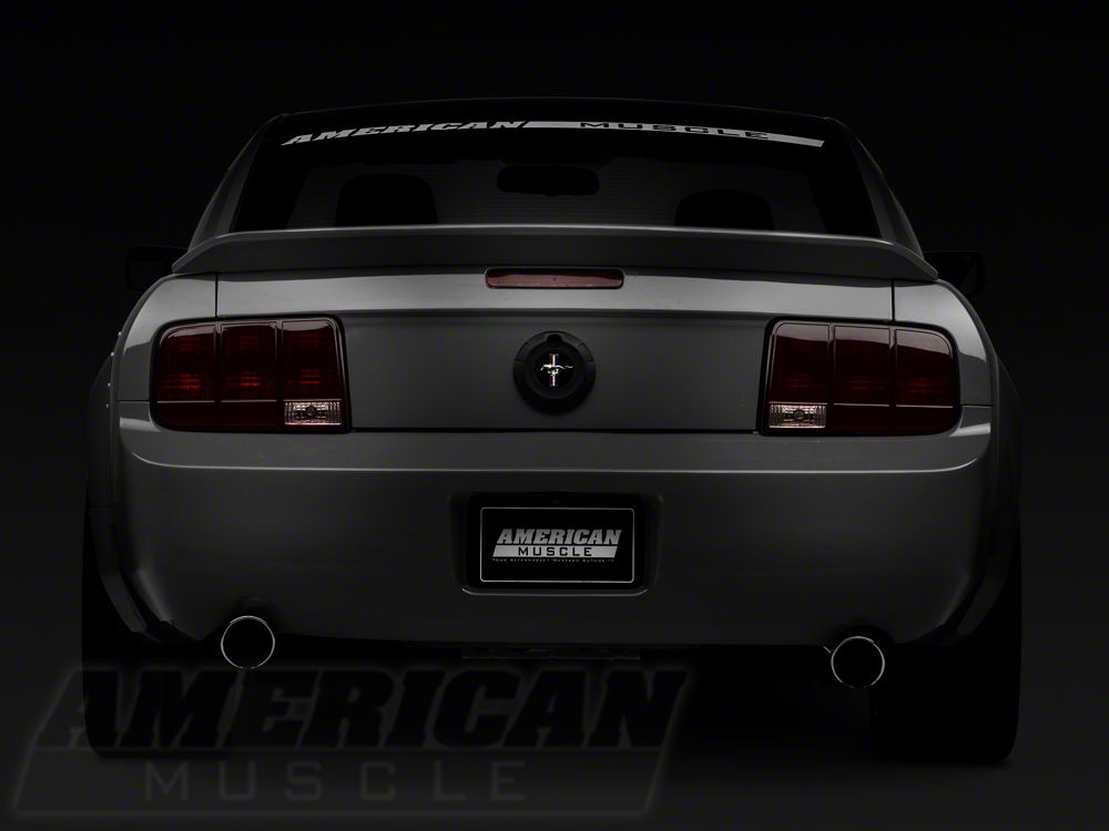Raxiom Tail Lights and Sequential Tail Light Kit; Black Housing; Smoked Lens (05-09 Mustang)