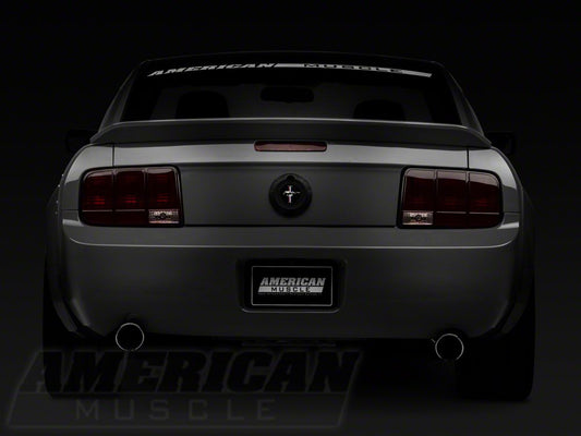 Raxiom Tail Lights and Sequential Tail Light Kit; Black Housing; Smoked Lens (05-09 Mustang)