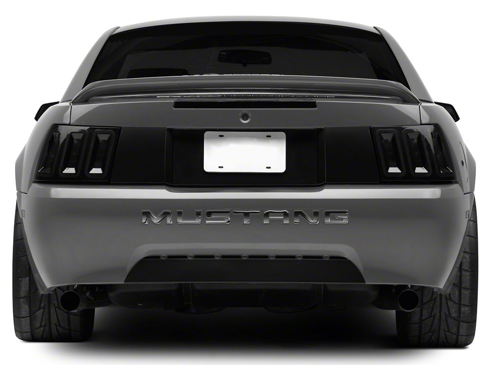 Raxiom Icon LED Tail Lights; Black Housing; Smoked Lens (99-04 Mustang, Excluding 99-01 Cobra)