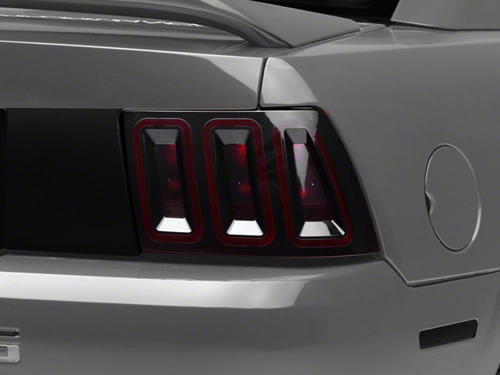 Raxiom Icon LED Tail Lights; Black Housing; Smoked Lens (99-04 Mustang, Excluding 99-01 Cobra)