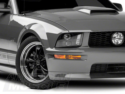 Raxiom LED Halo Projector Headlights; Black Housing; Clear Lens (05-09 Mustang w/ Factory Halogen Headlights, Excluding GT500)