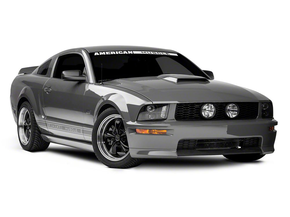 Raxiom LED Halo Projector Headlights; Black Housing; Clear Lens (05-09 Mustang w/ Factory Halogen Headlights, Excluding GT500)