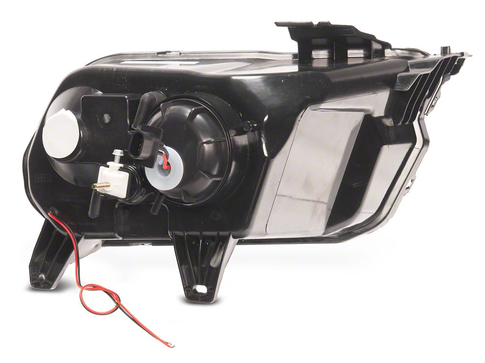 Raxiom CCFL Halo Projector Headlights; Black Housing; Clear Lens (10-12 Mustang w/ Factory Halogen Headlights)