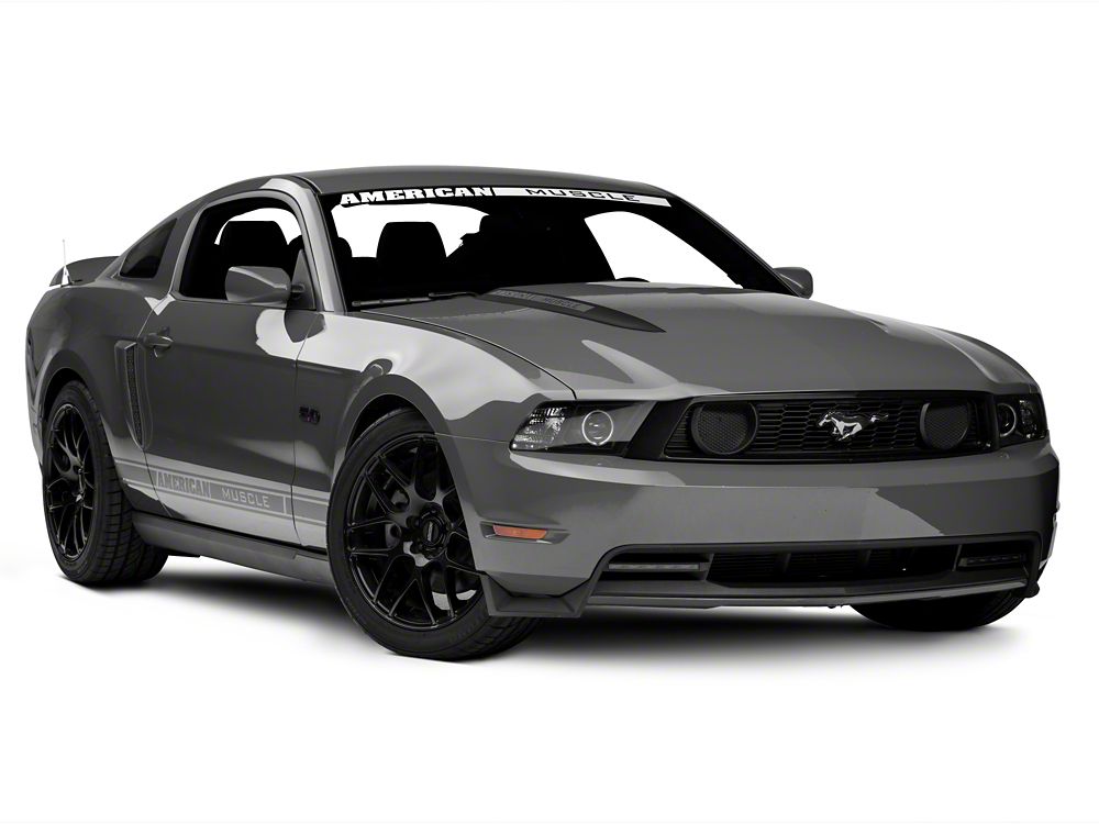 Raxiom CCFL Halo Projector Headlights; Black Housing; Clear Lens (10-12 Mustang w/ Factory Halogen Headlights)