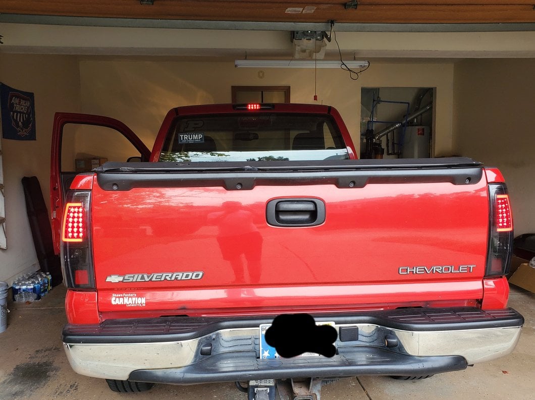 Raxiom Axial Series LED Tail Lights; Black Housing; Smoked Lens (03-06 Silverado 1500)