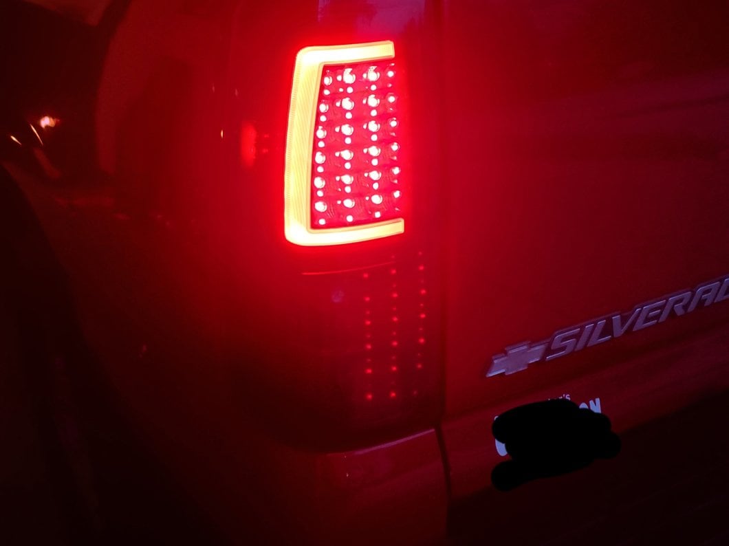 Raxiom Axial Series LED Tail Lights; Black Housing; Smoked Lens (03-06 Silverado 1500)