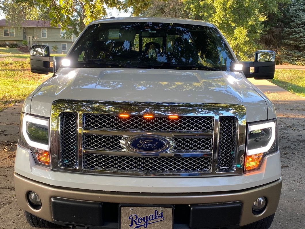 Raxiom Windshield Cowl Cube Light Mounting Brackets (09-14 F-150)