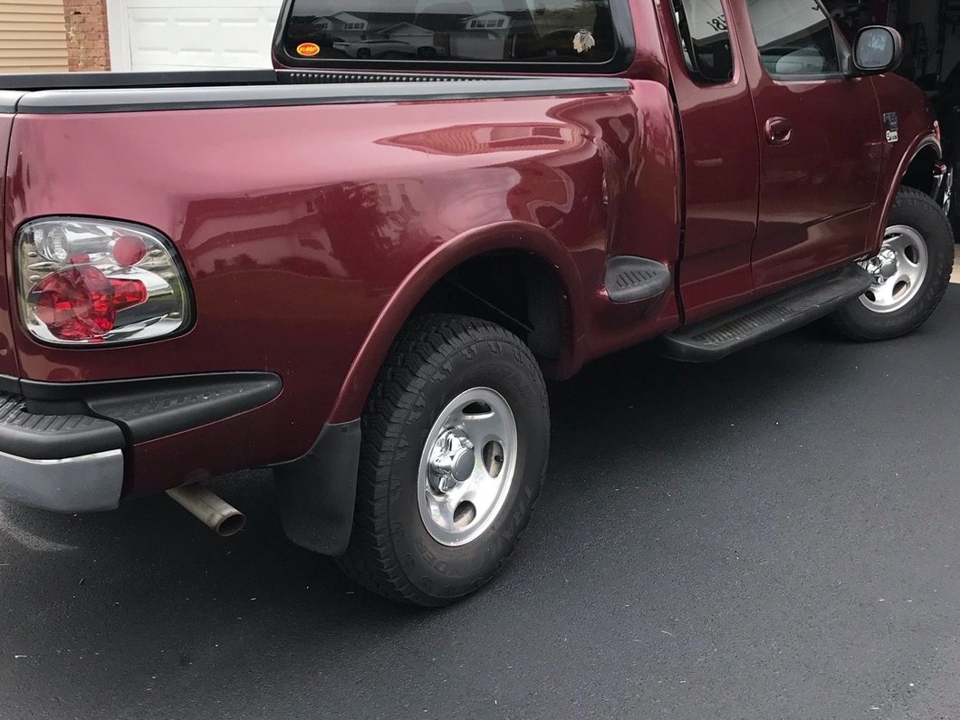 Raxiom Axial Series Version 2 Tail Lights; Black Housing; Smoked Lens (97-00 F-150 Flareside)