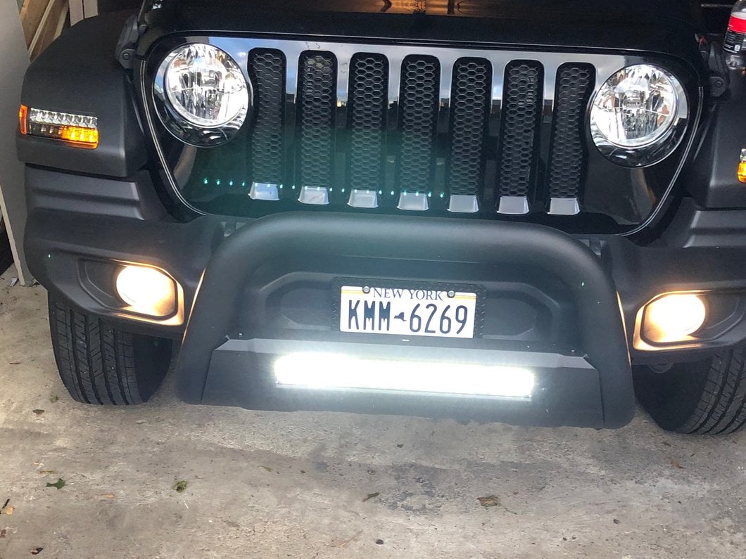 Raxiom Axial Series Sequential LED Parking/Turn Signal Lights; Smoked (18-25 Jeep Wrangler JL Sport w/ Factory Halogen Lights)