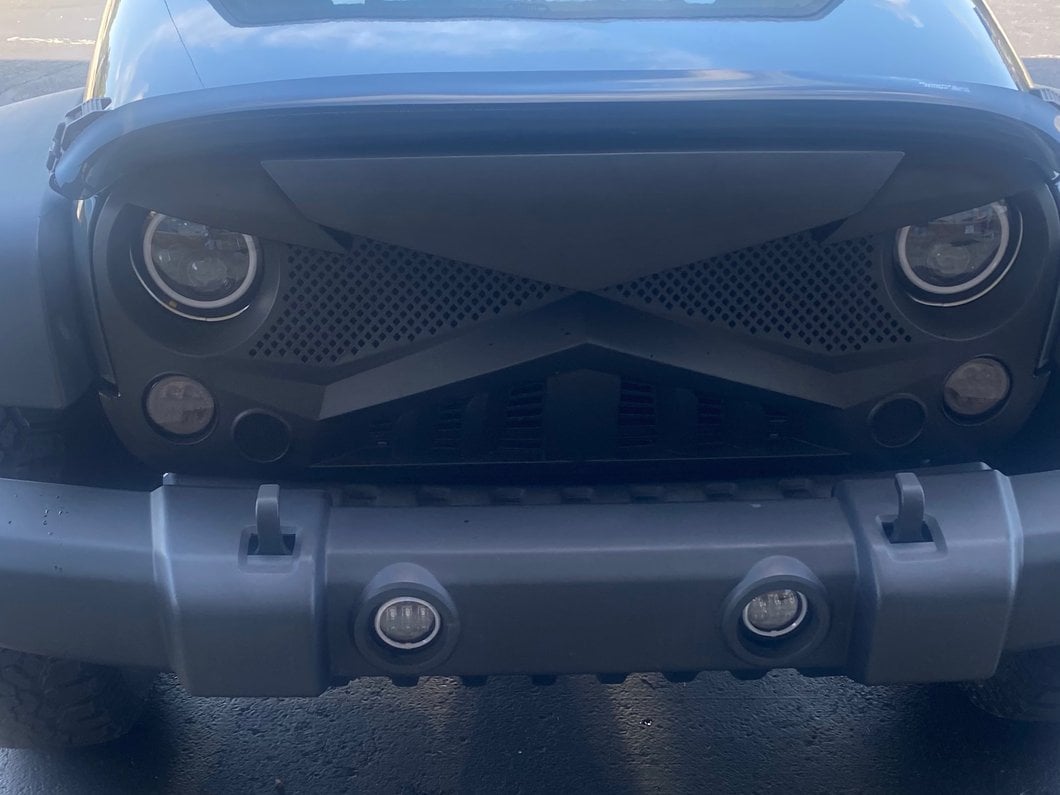 Raxiom Axial Series Halo LED Fog Lights; Amber (07-18 Jeep Wrangler JK)