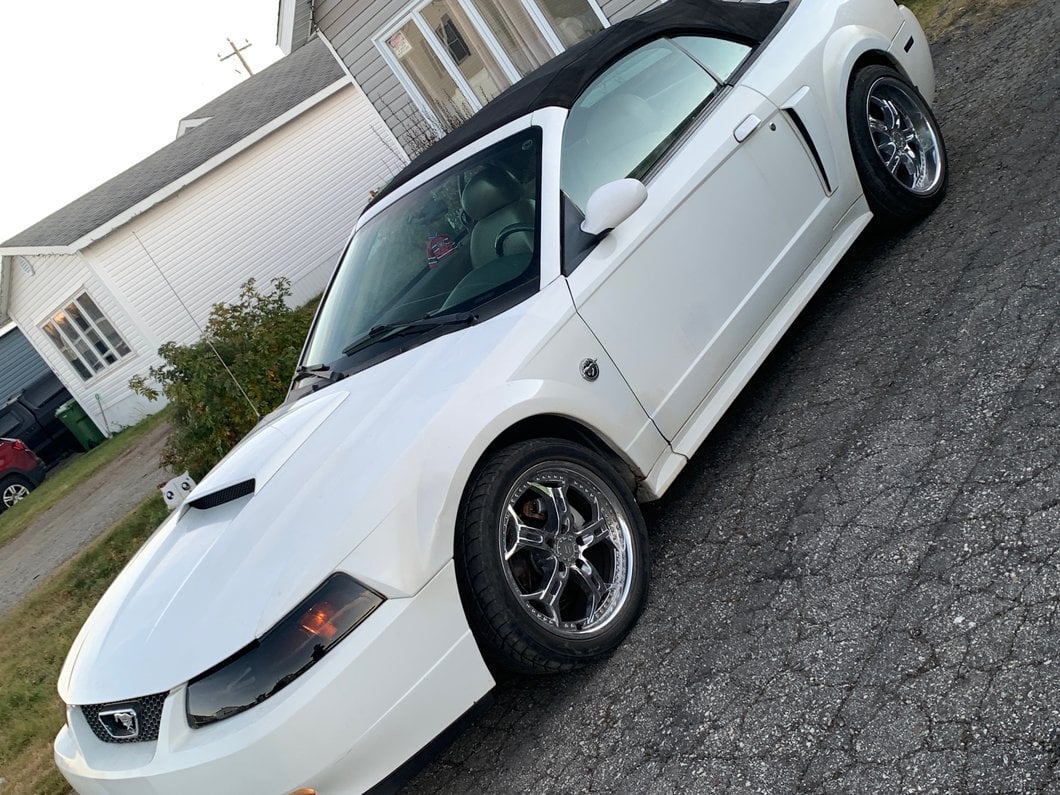 Raxiom Axial Series OEM Style Replacement Headlights; Black Housing; Smoked Lens (99-04 Mustang)