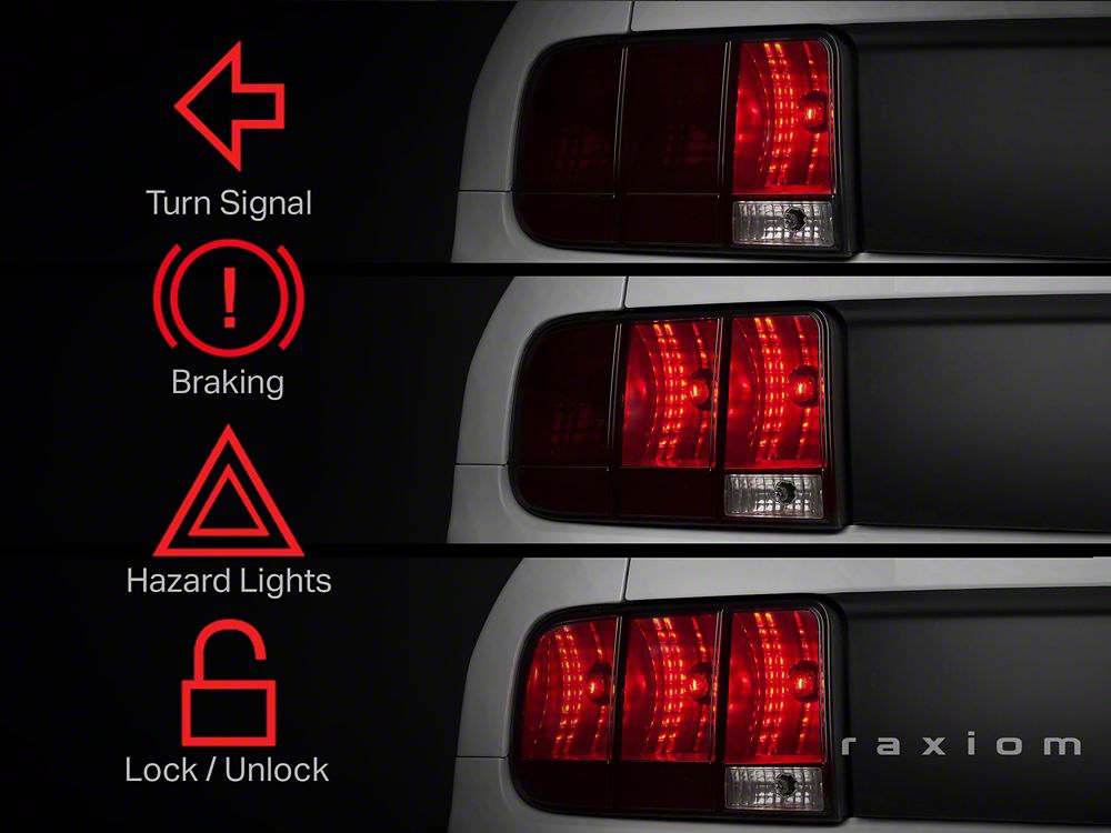 Raxiom Sequential Tail Light Kit; Plug-and-Play (05-09 Mustang)