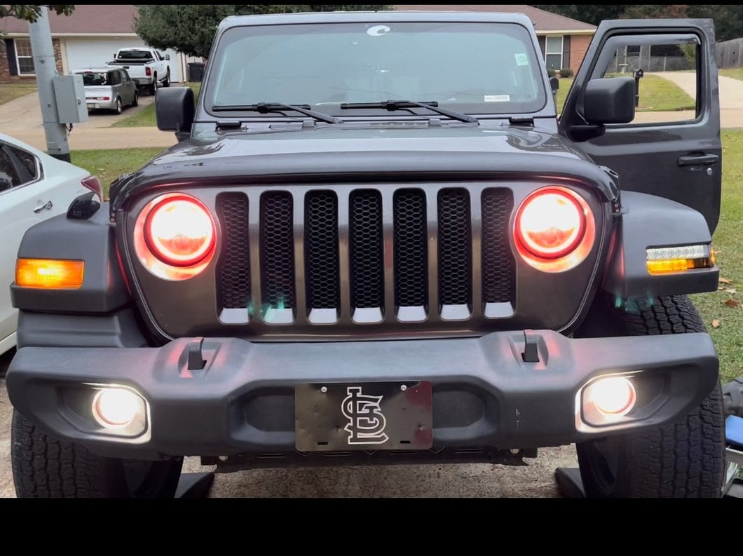 Raxiom Axial Series Sequential LED Parking/Turn Signal Lights; Smoked (18-25 Jeep Wrangler JL Sport w/ Factory Halogen Lights)