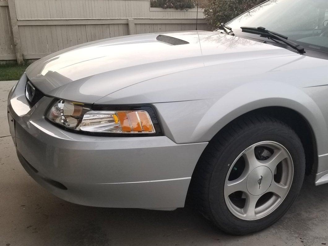 Raxiom Axial Series OEM Style Replacement Headlights; Chrome Housing; Clear Lens (99-04 Mustang)