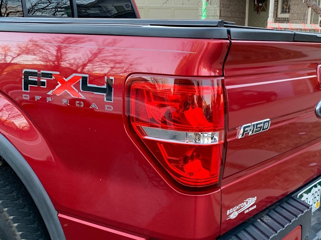 Raxiom Tail Lights; Chrome Housing; Red/Clear Lens (09-14 F-150 Styleside)