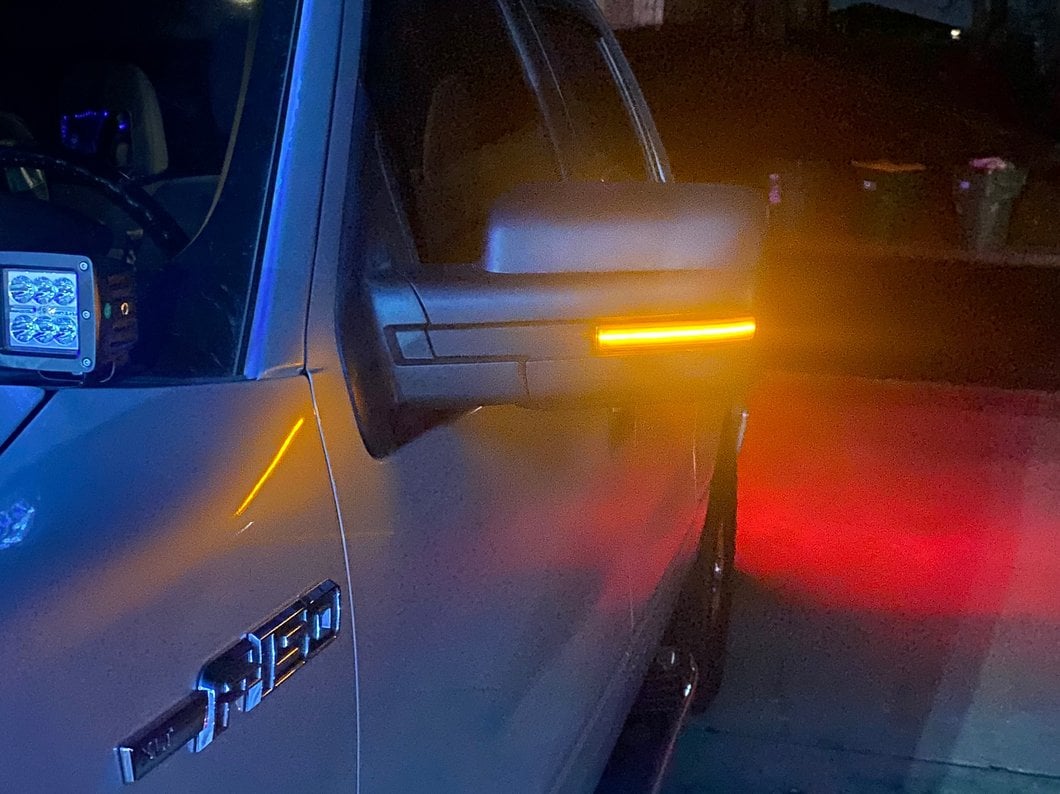 Raxiom Axial Series Side Mirror LED Turn Signal Lights; Smoked (04-14 F-150)