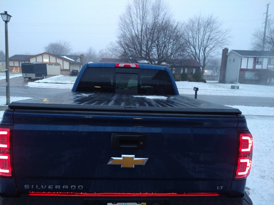 Raxiom LED Tail Lights with Sequential Turn Signals; Chrome Housing; Smoked Lens (14-18 Silverado 1500 w/ Factory Halogen Tail Lights)