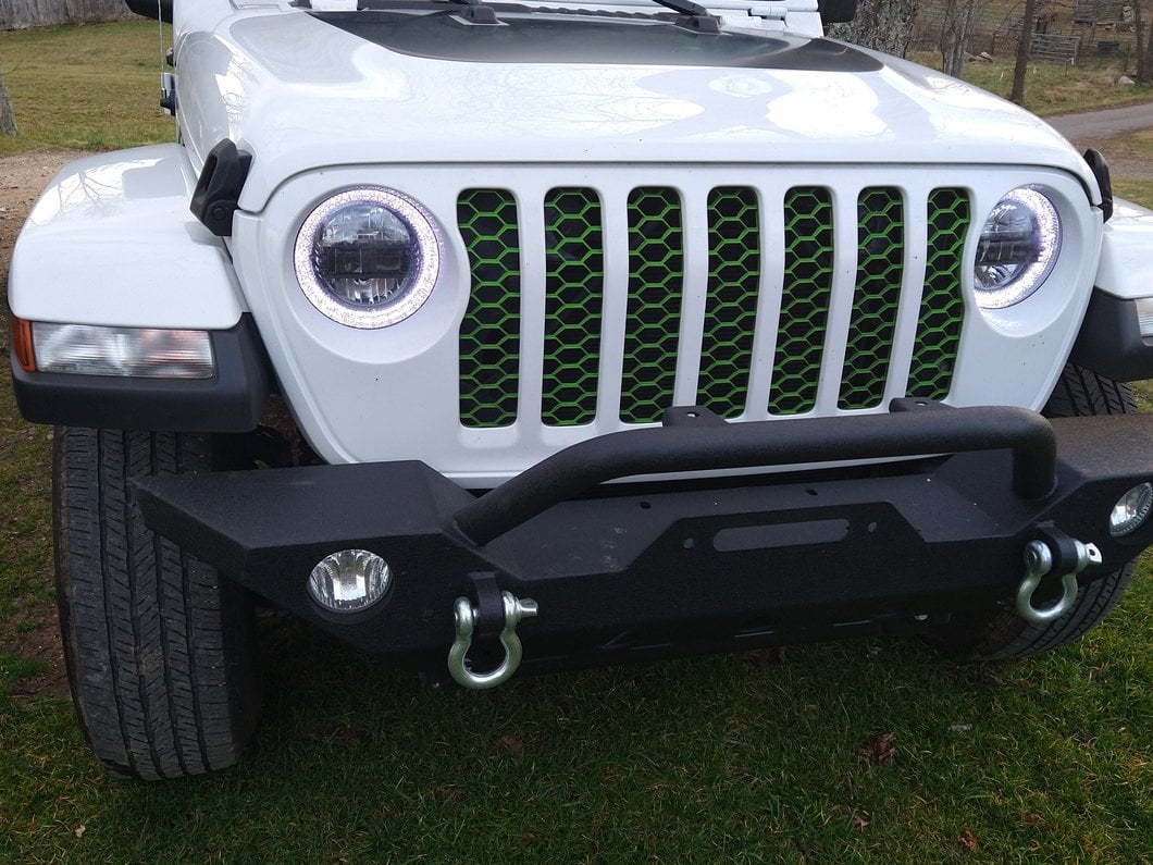 Raxiom Axial Series 9-Inch LED Headlights with RGB Halo; Black Housing; Clear Lens (20-25 Jeep Gladiator JT)