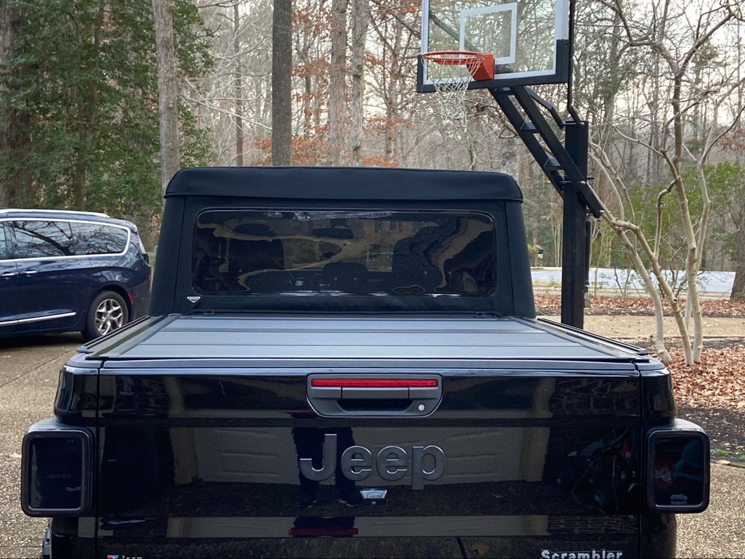 Raxiom LED Tail Lights; Black Housing; Smoked Lens (20-25 Jeep Gladiator JT w/ Factory Halogen Tail Lights & w/o Blind Spot Detection))