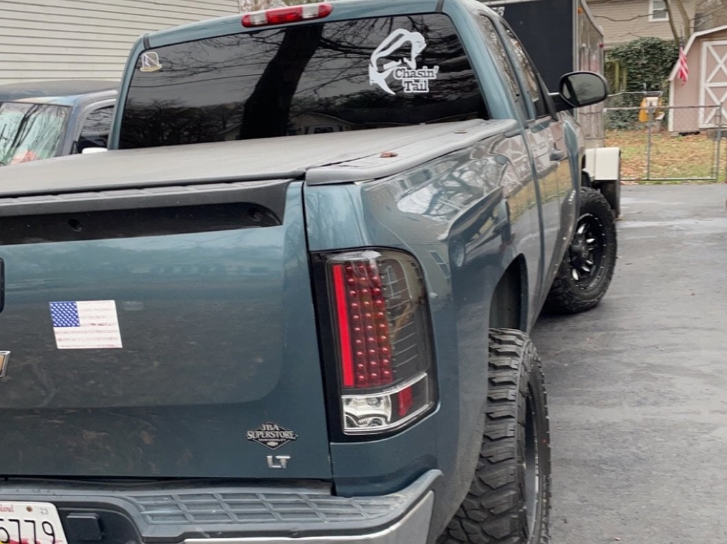 Raxiom LED Tail Lights; Black Housing; Clear Lens (07-13 Silverado 1500)