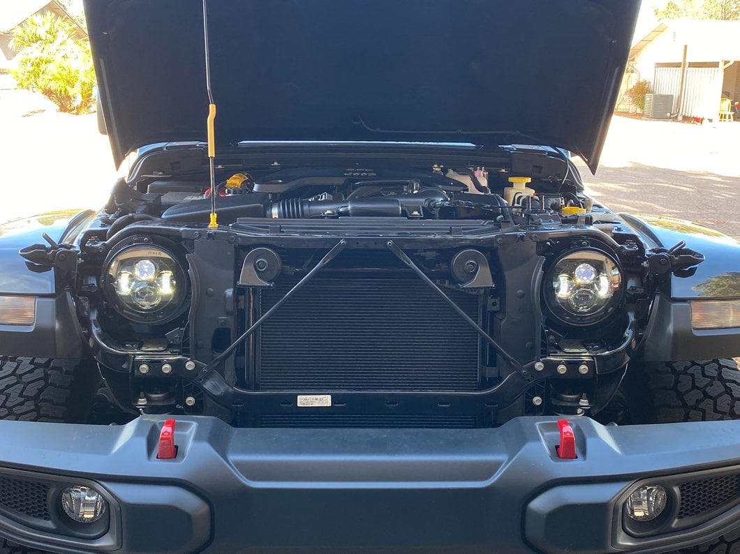 Raxiom Axial Series 7-Inch LED Daymaker Headlights; Black Housing; Clear Lens (20-25 Jeep Gladiator JT)
