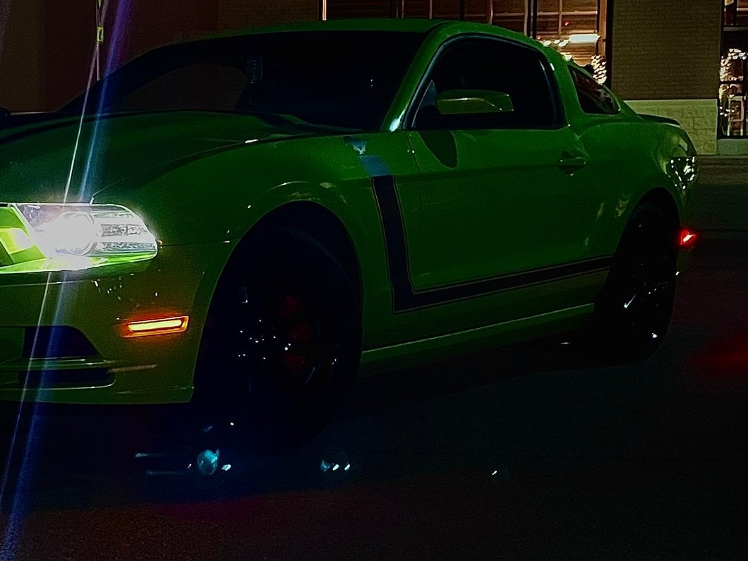 Raxiom Axial Series LED Side Marker Lights; Smoked (10-14 Mustang)