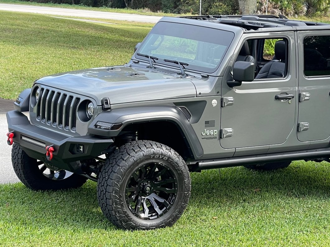 Raxiom Axial Series Sequential LED Parking/Turn Signal Lights; Smoked (18-25 Jeep Wrangler JL Sport w/ Factory Halogen Lights)
