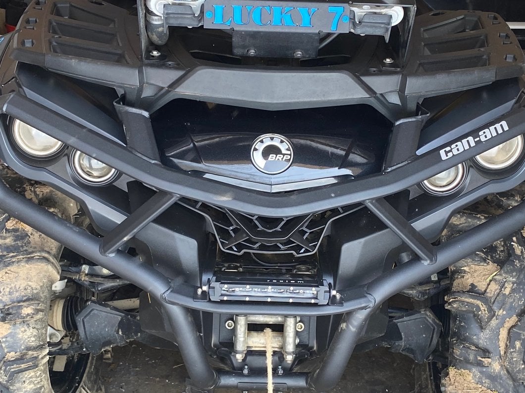 Raxiom 8-Inch Super Slim Single Row LED Light Bar; Spot/Spread Combo Beam (Universal; Some Adaptation May Be Required)