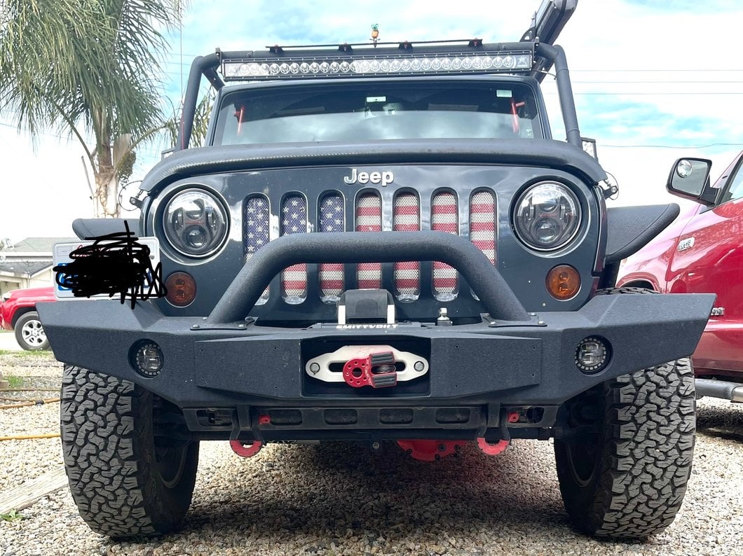 Raxiom Axial Series Nighthawk LED Fog Lights (07-18 Jeep Wrangler JK; 18-25 Jeep Wrangler JL Sahara, Rubicon w/ Plastic Bumper)