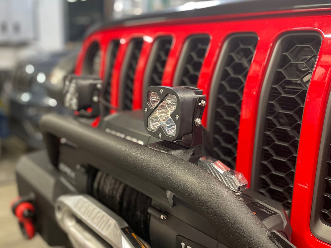 Raxiom 3-Inch Square High-Powered LED Light (Universal; Some Adaptation May Be Required)