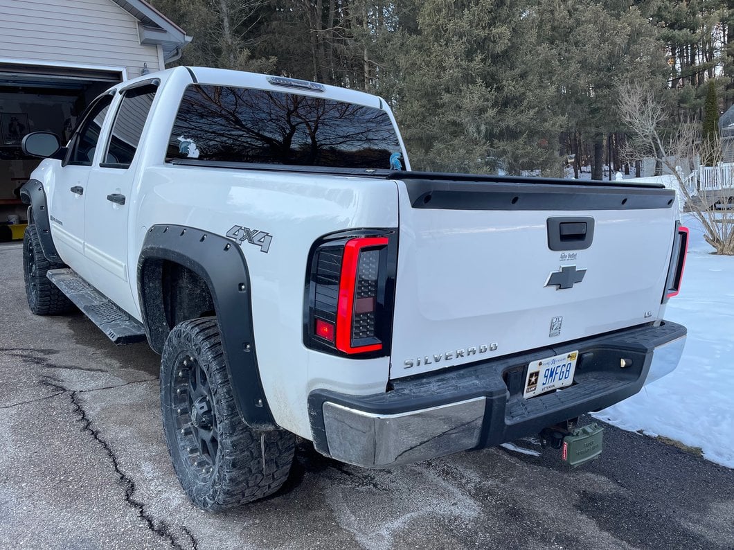 Raxiom G2 LED Tail Lights; Black Housing; Clear Lens (07-13 Silverado 1500)
