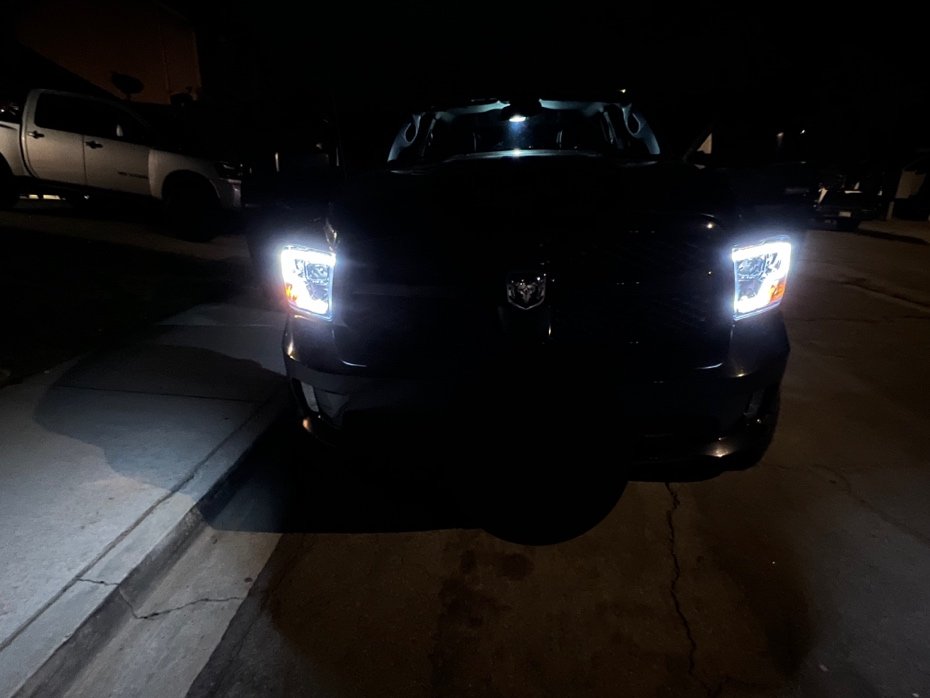 Raxiom LED Halo Headlights; Chrome Housing; Clear Lens (09-18 RAM 1500 w/ Factory Halogen Non-Projector Headlights)