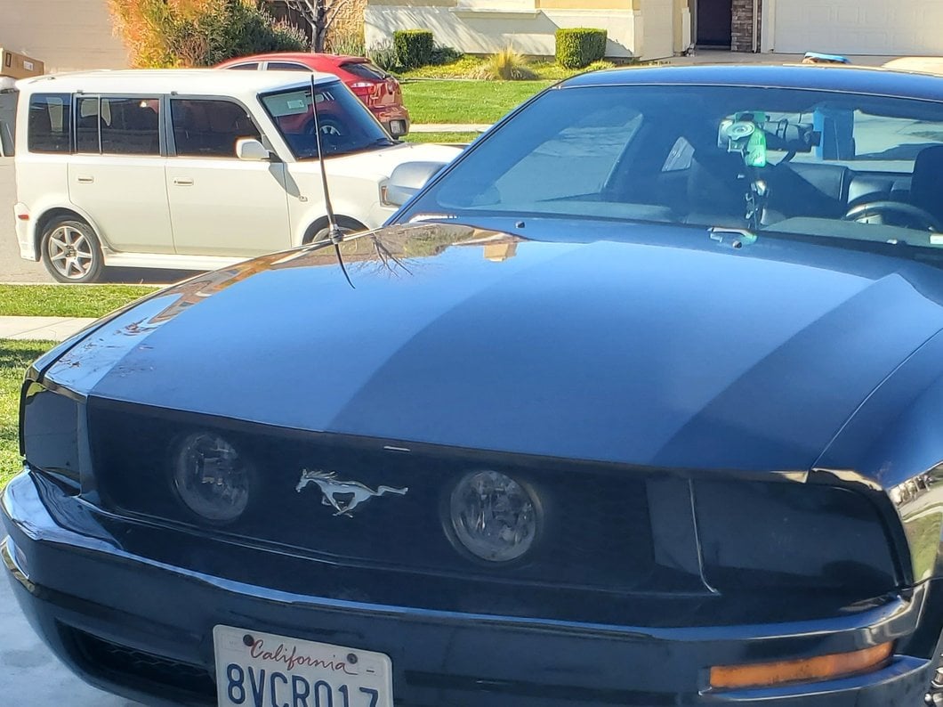 Raxiom Axial Series OEM Style Replacement Headlights; Chrome Housing; Smoked Lens (05-09 Mustang w/ Factory Halogen Headlights, Excluding GT500)