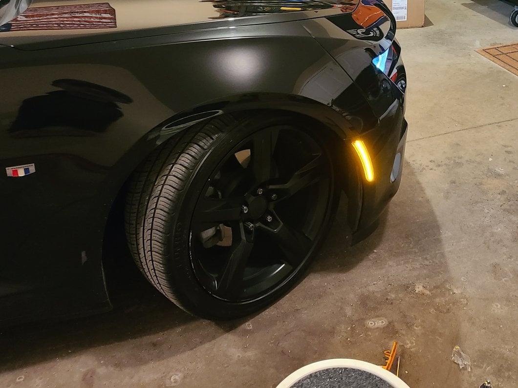 Raxiom Axial Series LED Front and Rear Side Markers; Smoked (16-24 Camaro)