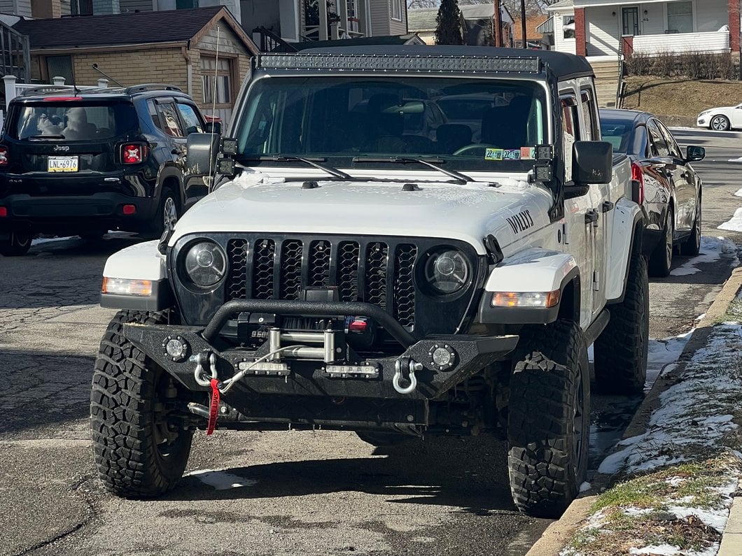 Raxiom LED Projector Headlights; Black Housing; Clear Lens (20-25 Jeep Gladiator JT)