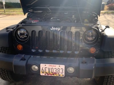 Raxiom 7-Inch LED Headlights; Black Housing; Clear Lens (07-18 Jeep Wrangler JK)