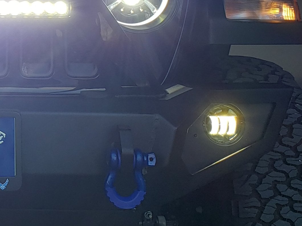 Raxiom Axial Series Tri-Bar LED Fog Lights; White (07-25 Jeep Wrangler JK & JL)