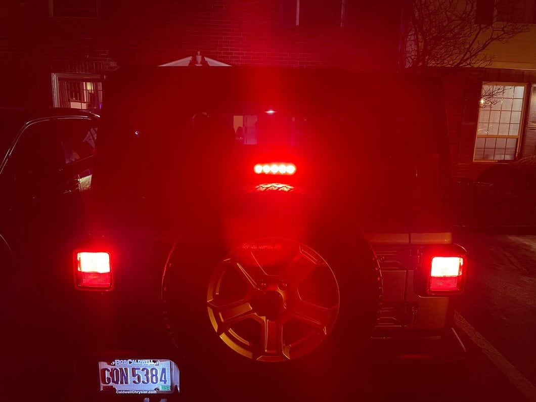 Raxiom Axial Series LED Third Brake Light; Red (18-25 Jeep Wrangler JL)