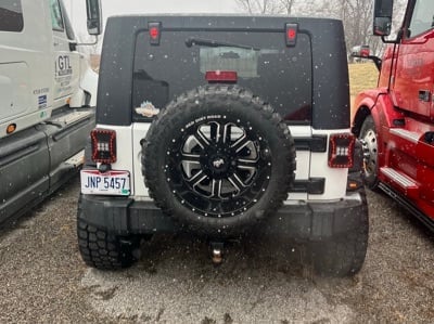 Raxiom Axial Series Rear Window Glass Hinge LED Lights (07-18 Jeep Wrangler JK w/ Hard Top)