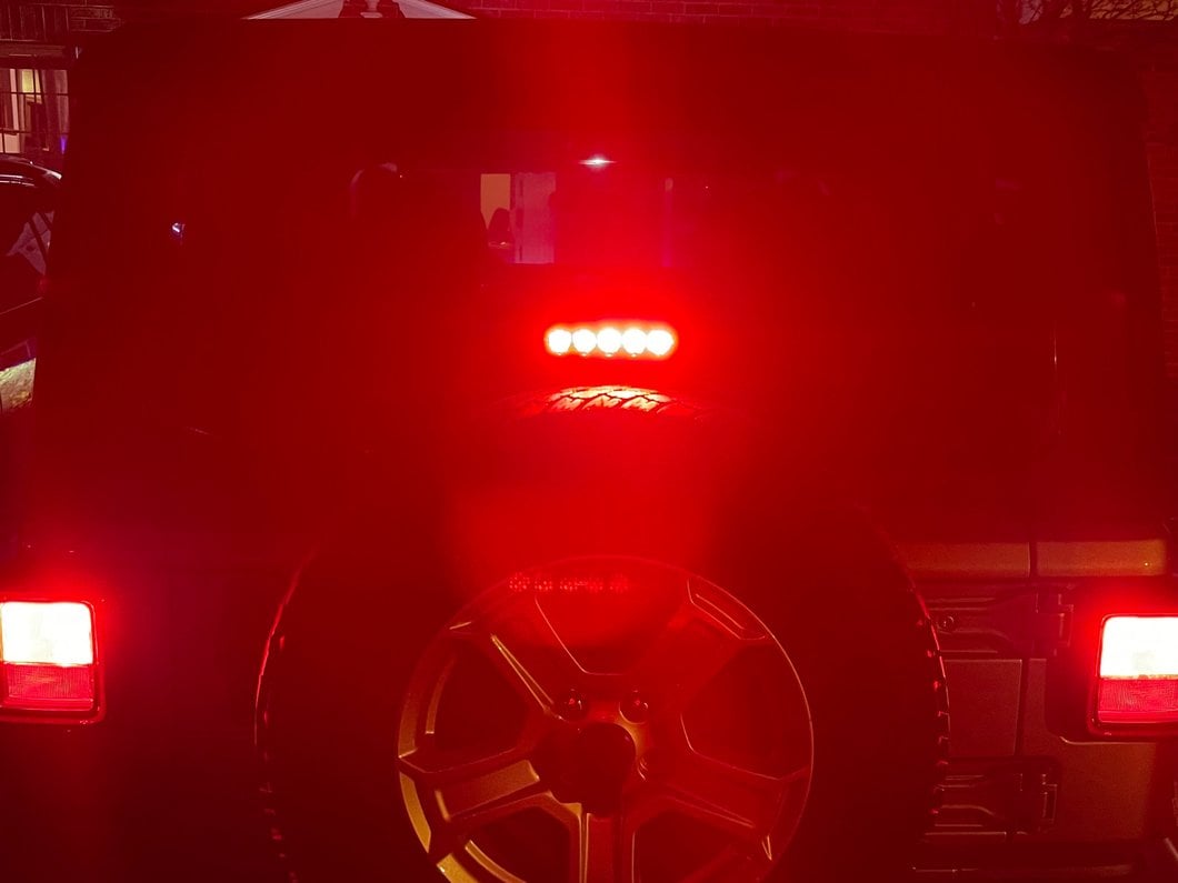Raxiom Axial Series LED Third Brake Light; Red (18-25 Jeep Wrangler JL)