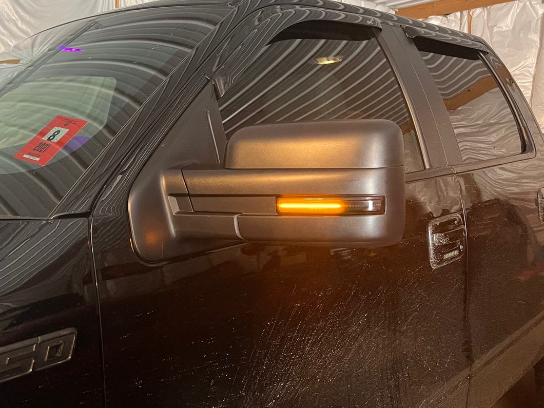 Raxiom Axial Series Sequential Side Mirror LED Turn Signals; Smoked (04-14 F-150)
