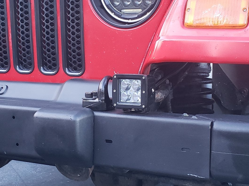 Raxiom Axial Series 3-Inch 4-LED Cube Light; Flood Beam (Universal; Some Adaptation May Be Required)