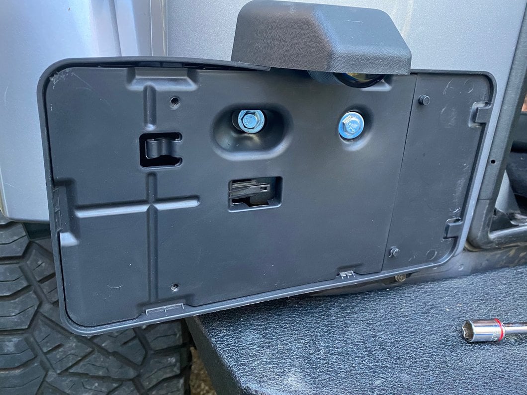 Raxiom Axial Series LED License Plate Conversion (07-18 Jeep Wrangler JK)