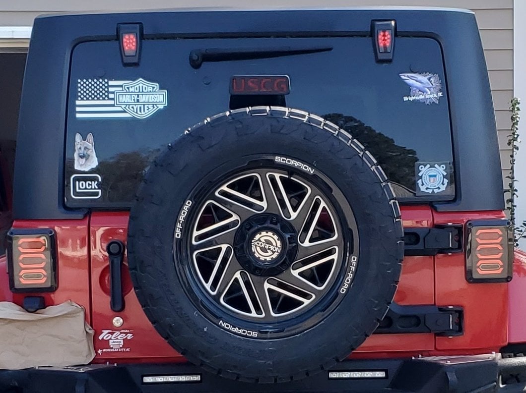 Raxiom Axial Series Rear Window Glass Hinge LED Lights (07-18 Jeep Wrangler JK w/ Hard Top)