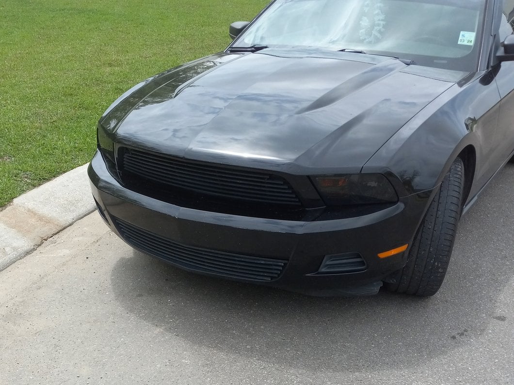 Raxiom Axial Series OEM Style Replacement Headlights; Chrome Housing; Smoked Lens (10-12 Mustang w/ Factory Halogen Headlights)