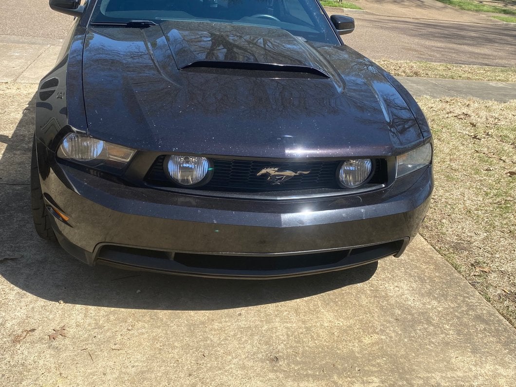 Raxiom Axial Series OEM Style Replacement Headlights; Chrome Housing; Smoked Lens (10-12 Mustang w/ Factory Halogen Headlights)