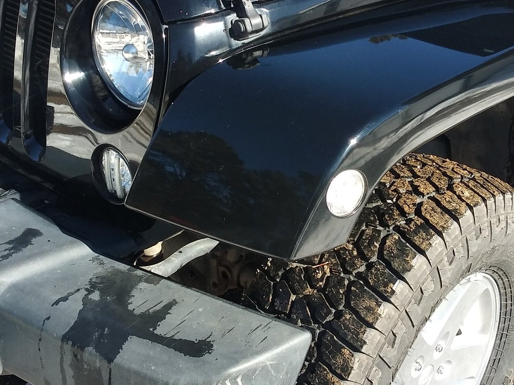 Raxiom Axial Series LED Side Marker Lights; Clear (07-18 Jeep Wrangler JK)