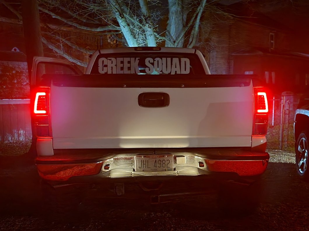 Raxiom Axial Series LED Tail Lights; Black Housing; Clear Lens (99-02 Silverado 1500 Fleetside)