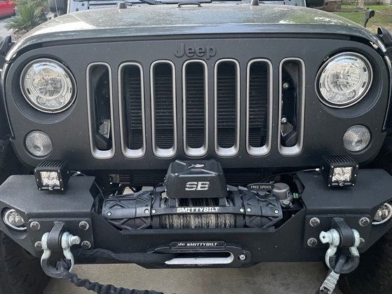 Raxiom Axial Series Halo LED Fog Lights; Amber (07-18 Jeep Wrangler JK)